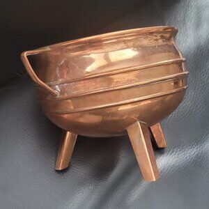 Small solid Copper "Cauldron" on 3 legs